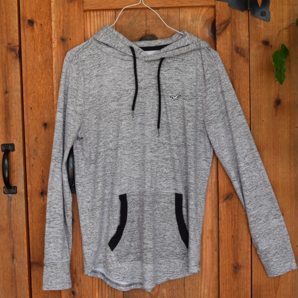 Hollister Grey Hoodie/Sweatshirt